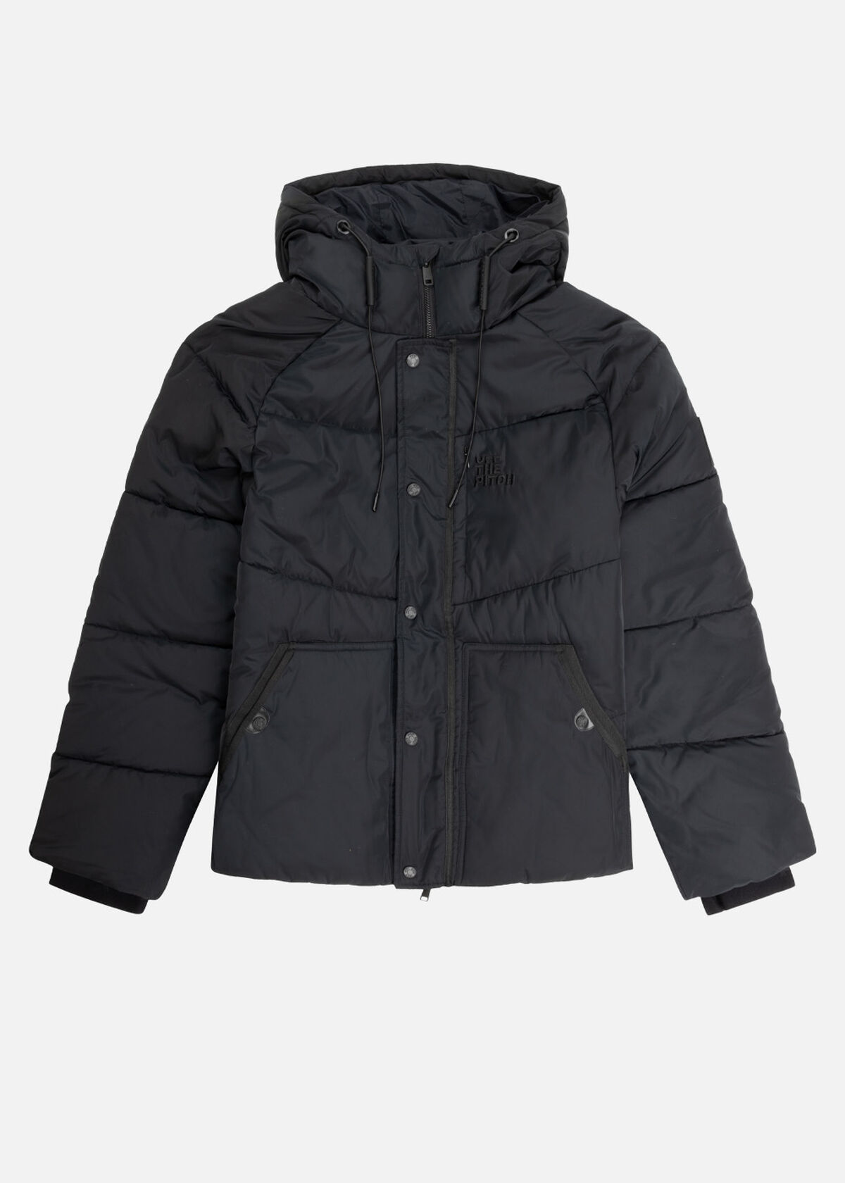 Short Down Jacket, Black, hi-res