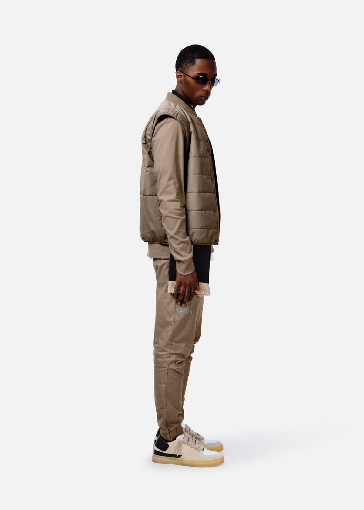 Padded Gilet, Sand, hi-res