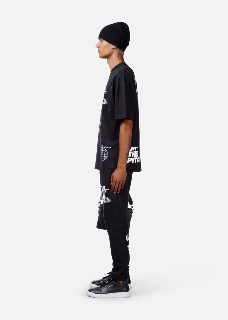 Chalk Oversized Tee Unisex, Black, hi-res