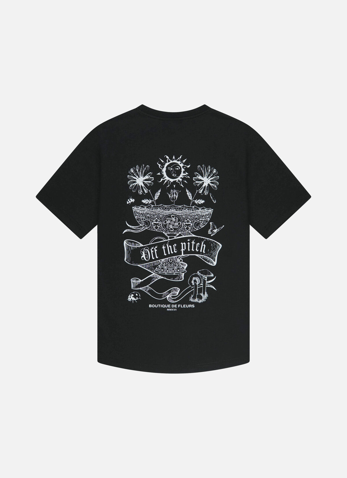 Botanic Slim Fit Tee, Black, hi-res