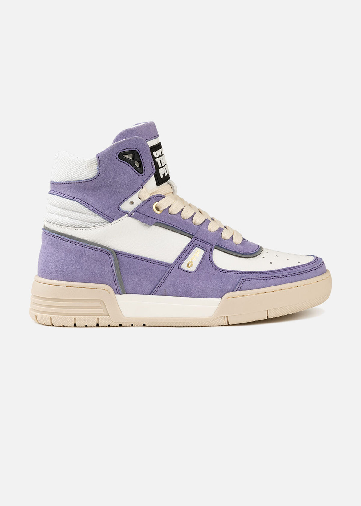 Basketta Hi - Silky Suede, Purple/White, hi-res