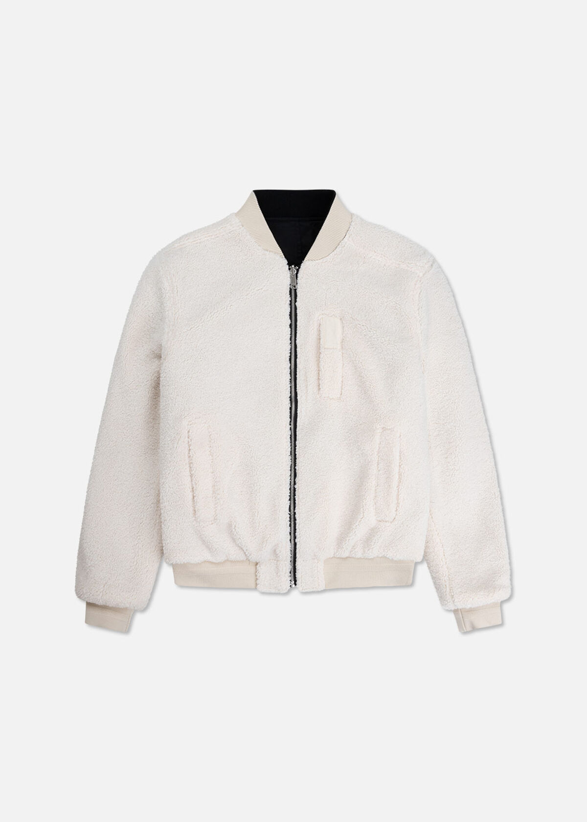 Reversible Bomber Jacket, Black, hi-res