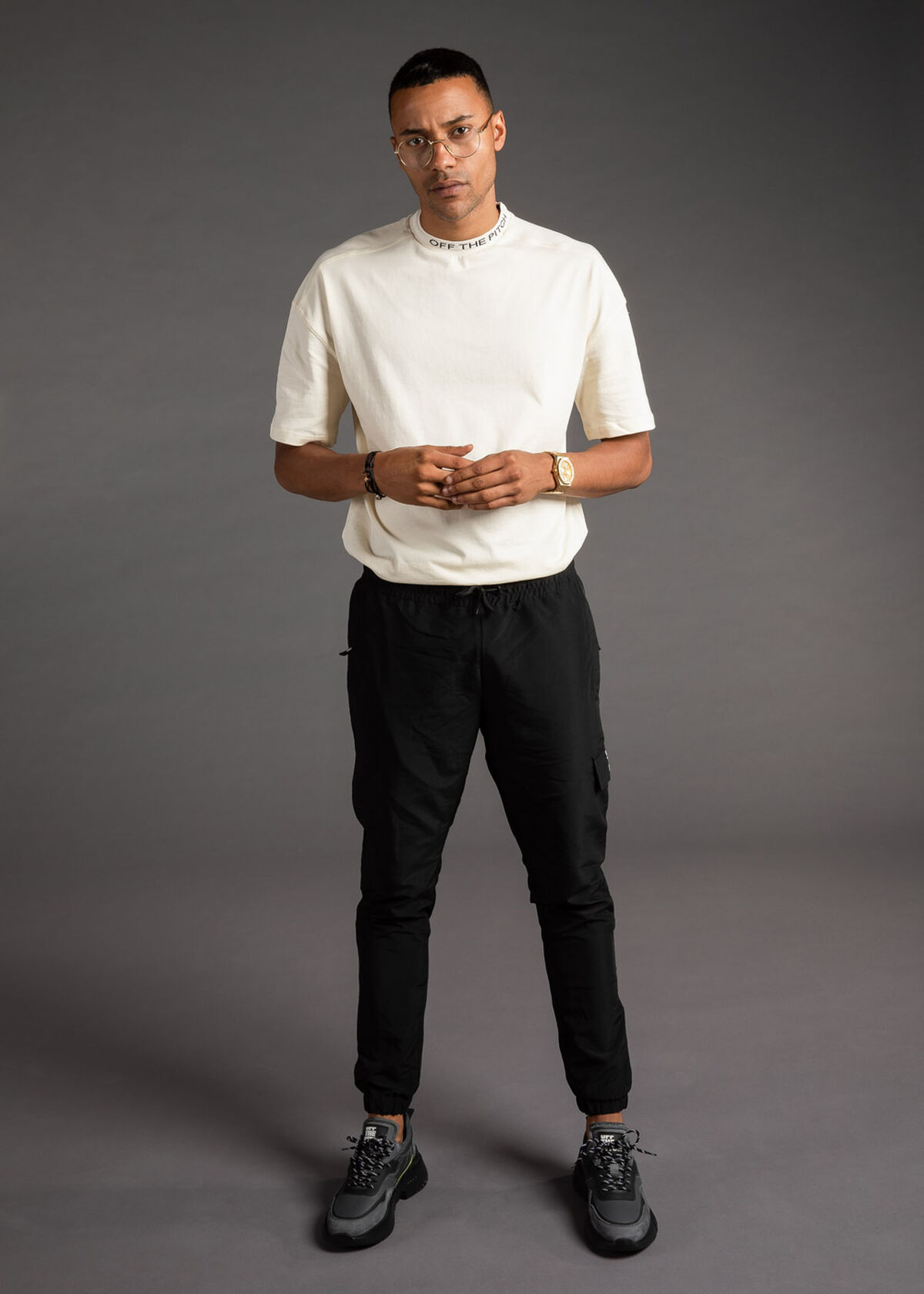 The Orphan Tee - Dark green- 100% Cotton, Off white, hi-res
