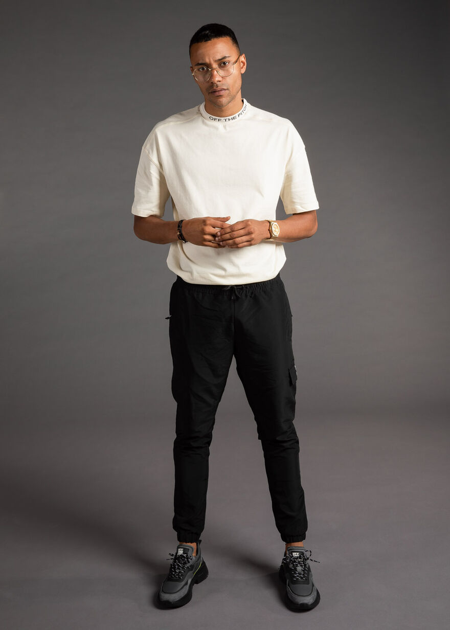The Orphan Tee - Dark green- 100% Cotton, Off white, hi-res