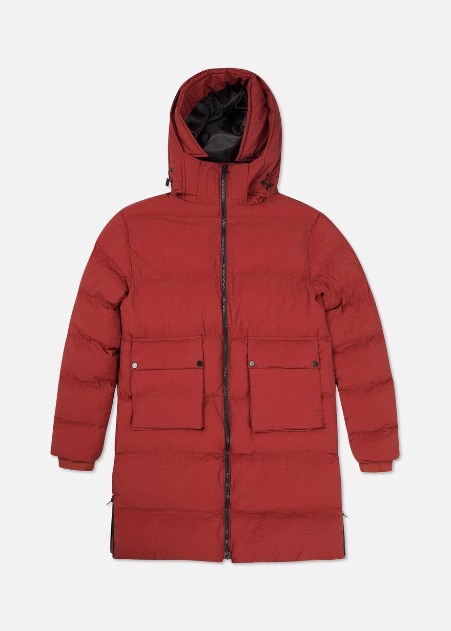 The Phoenix Longline Puffer, Dark brown, hi-res