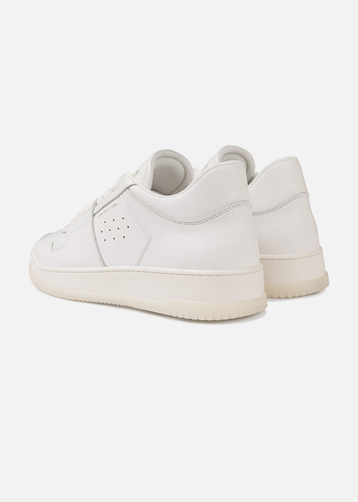 Supernova Low - Leather, White, hi-res