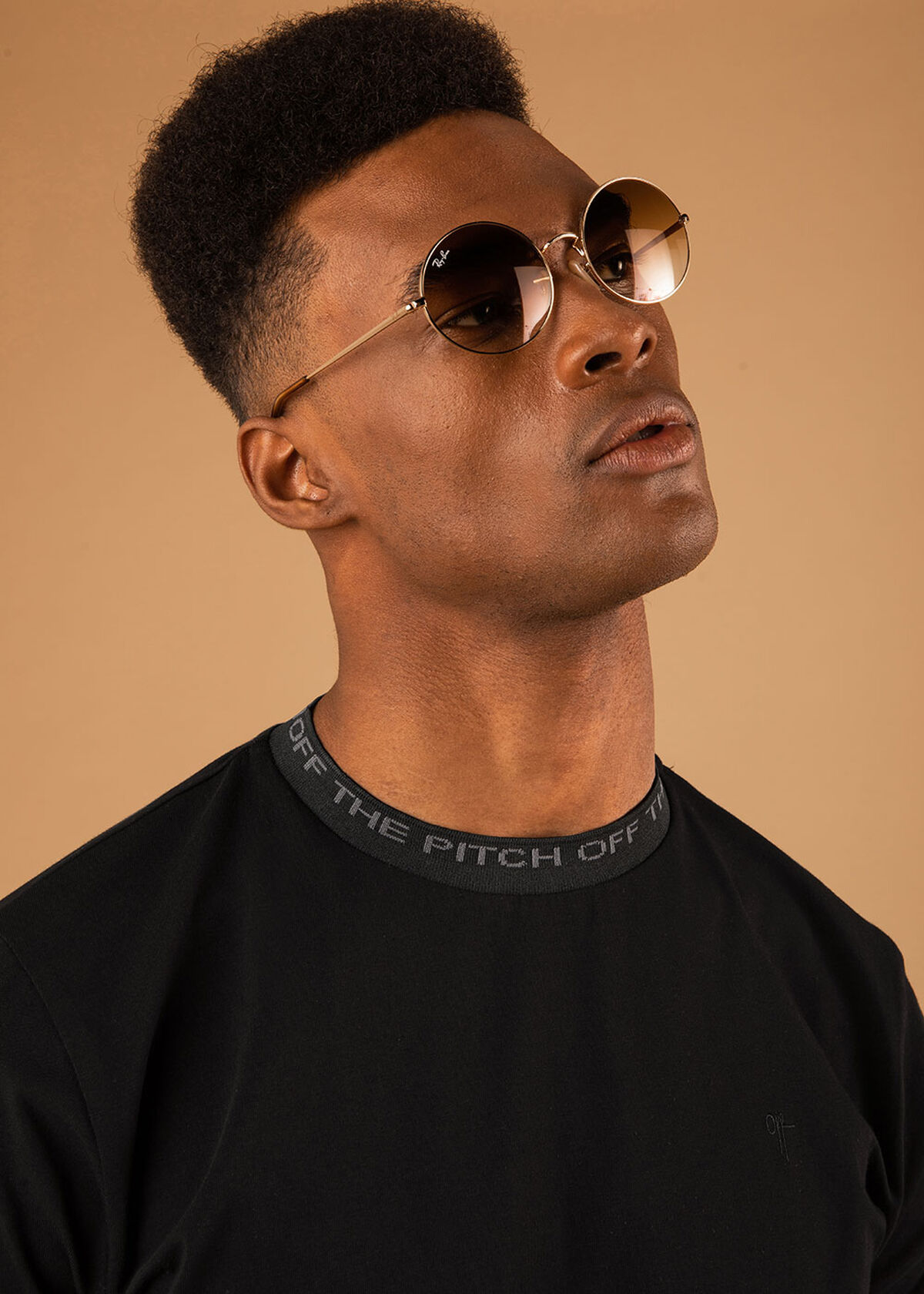 The Solar Slimfit Tee - Light Grey - 95% Cotton 5%, Black, hi-res