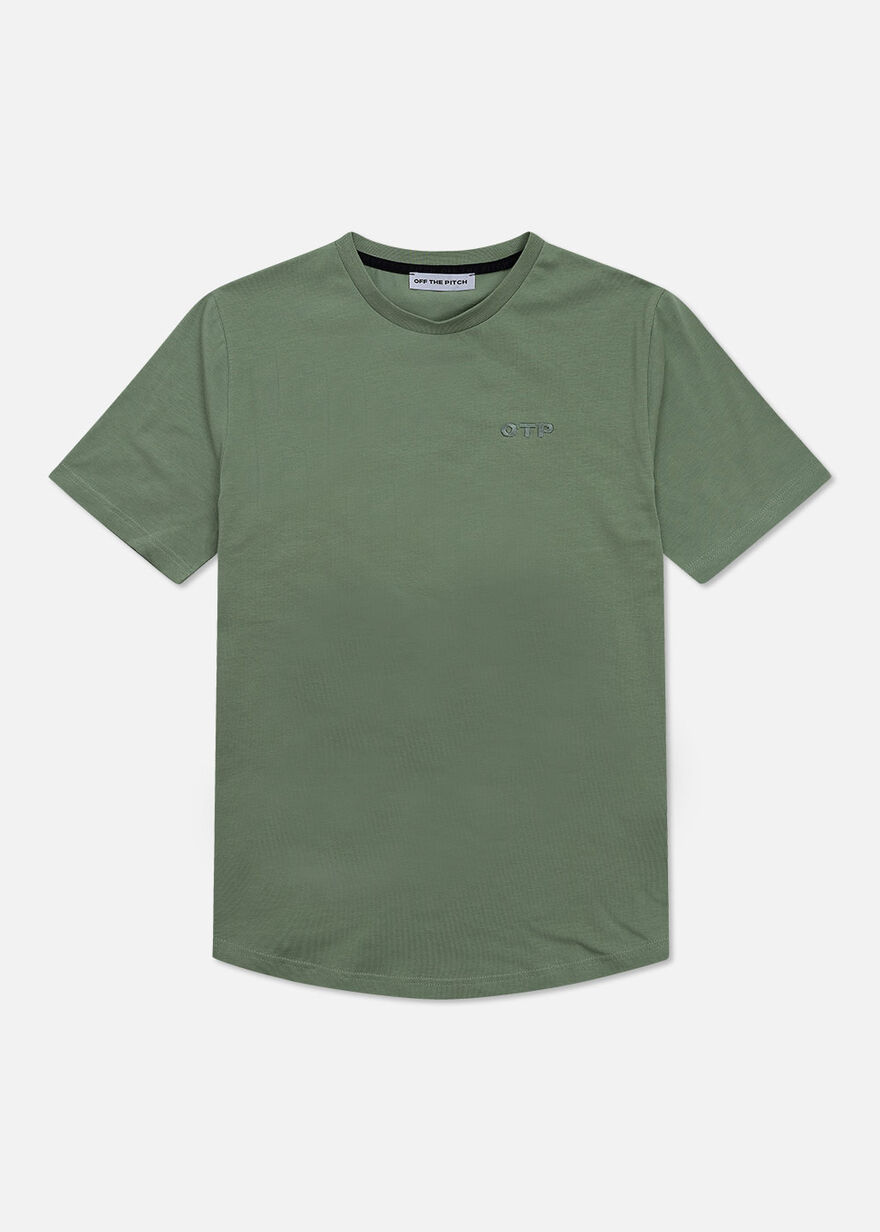 Fullstop Slim Tee 2.0 - 95% Cotton / 5% Elastane, Green/White, hi-res