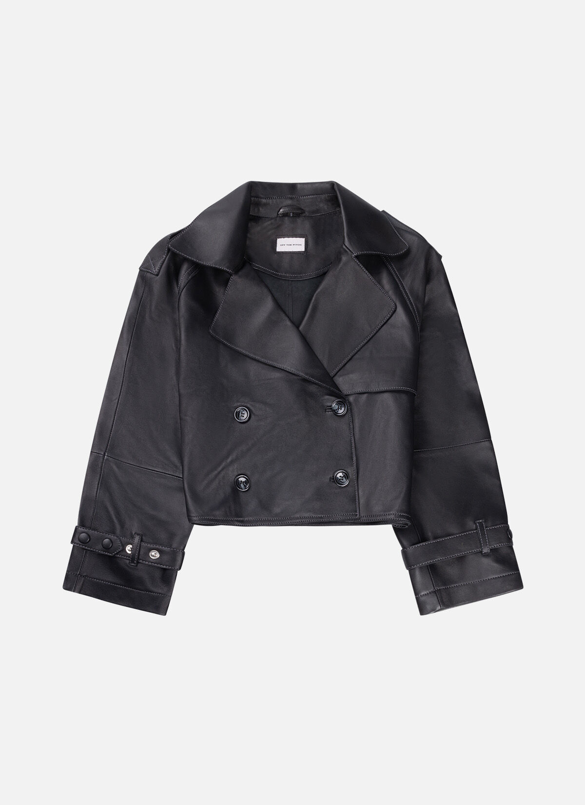 Women Leather Jacket, Black, hi-res