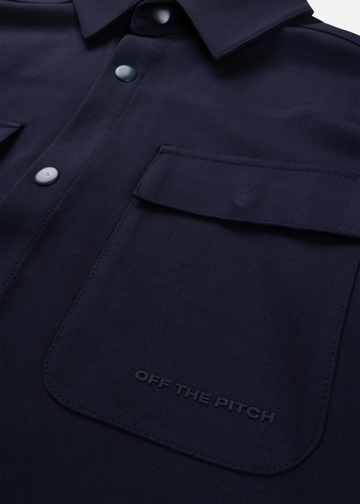 Smart Interlock Overshirt, Navy, hi-res