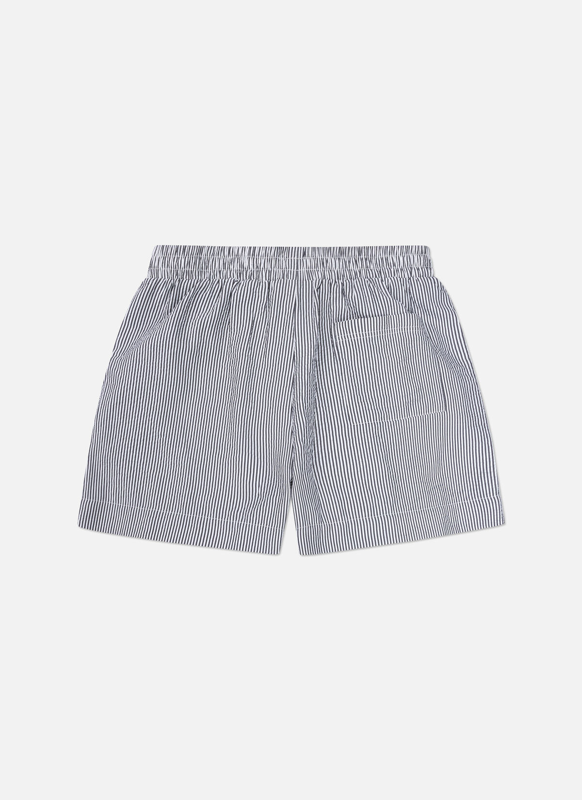 Striped Resort Shorts, Black/White, hi-res