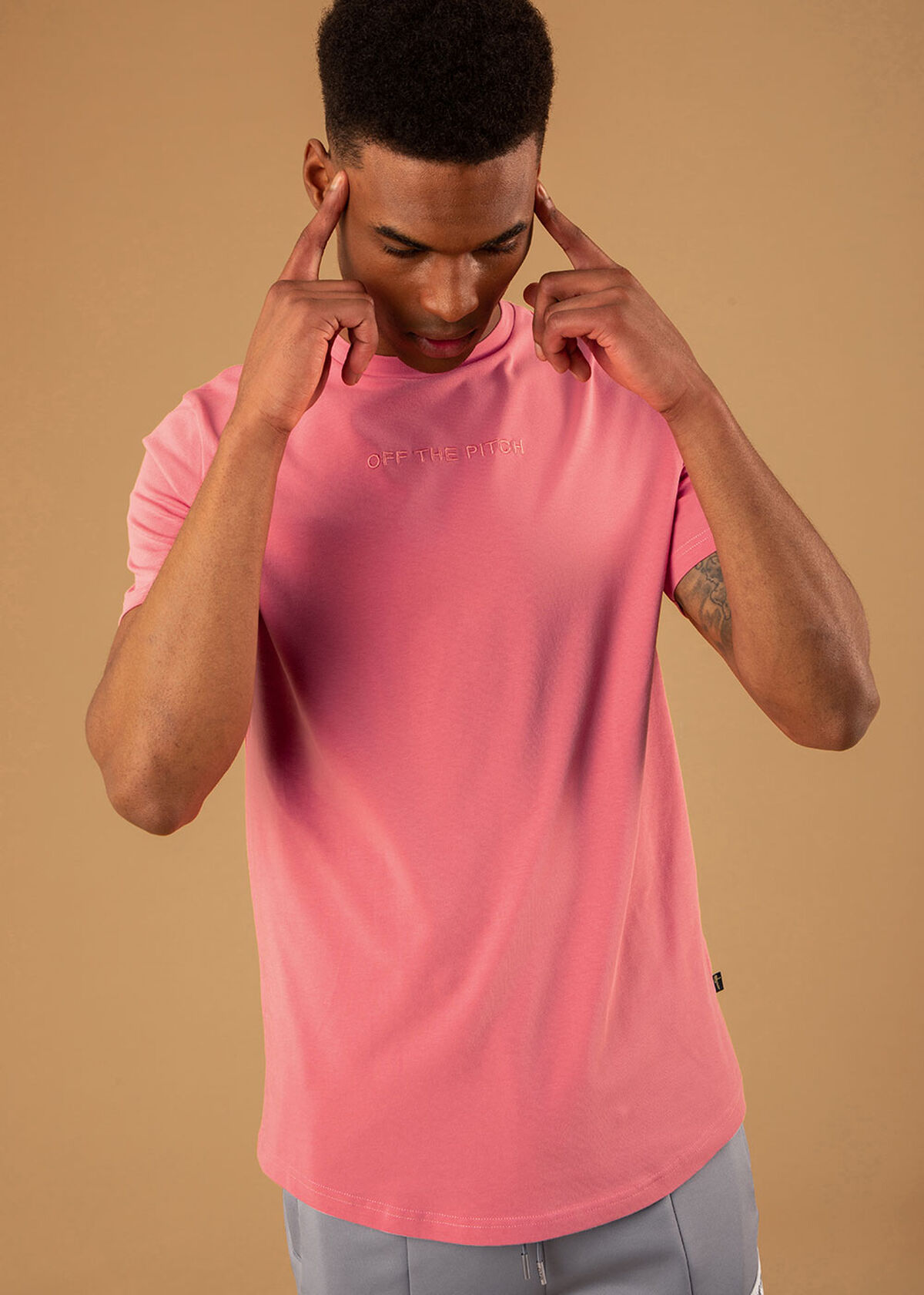 The Illuminated 2.0 Slimfit Tee - Mint - 95% Cotto, Pink, hi-res