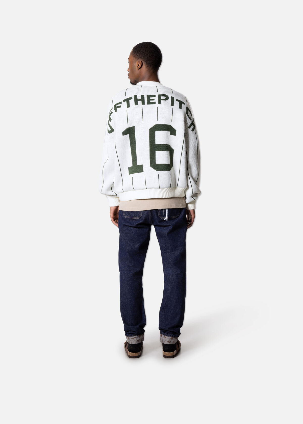 Knitted Champ Jacket, Off white, hi-res