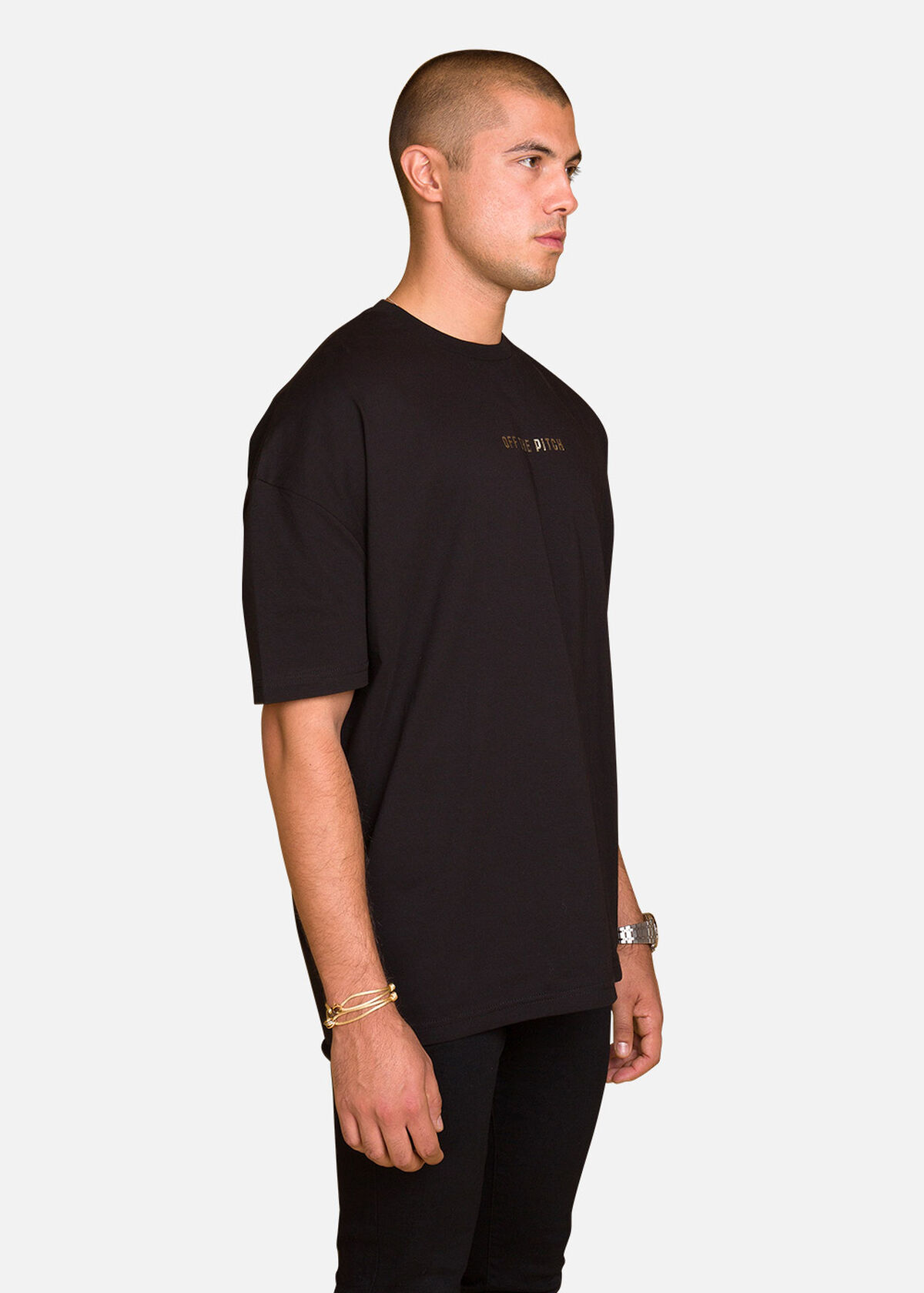 Stay Gold Tee, Black, hi-res