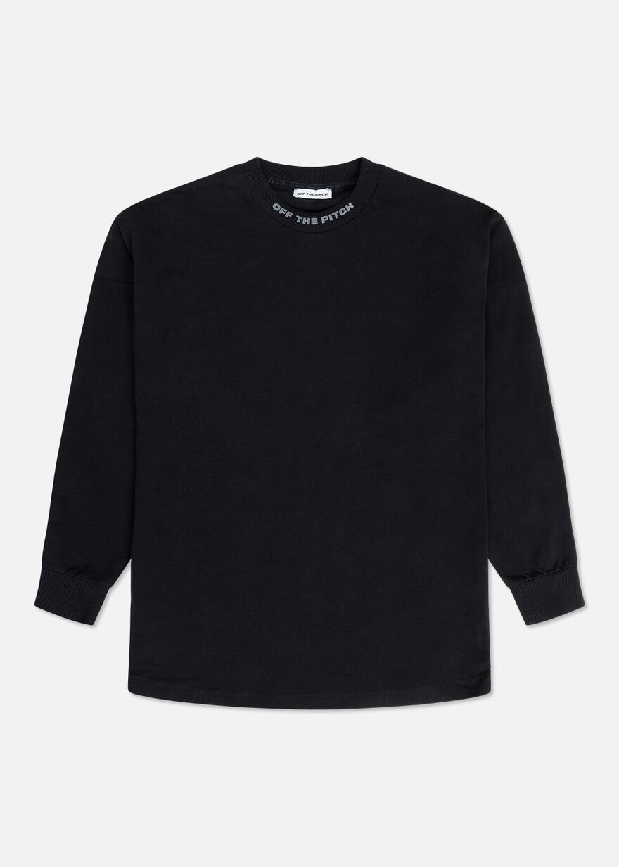 Globe Oversized Longsleeve Tee, Black, hi-res