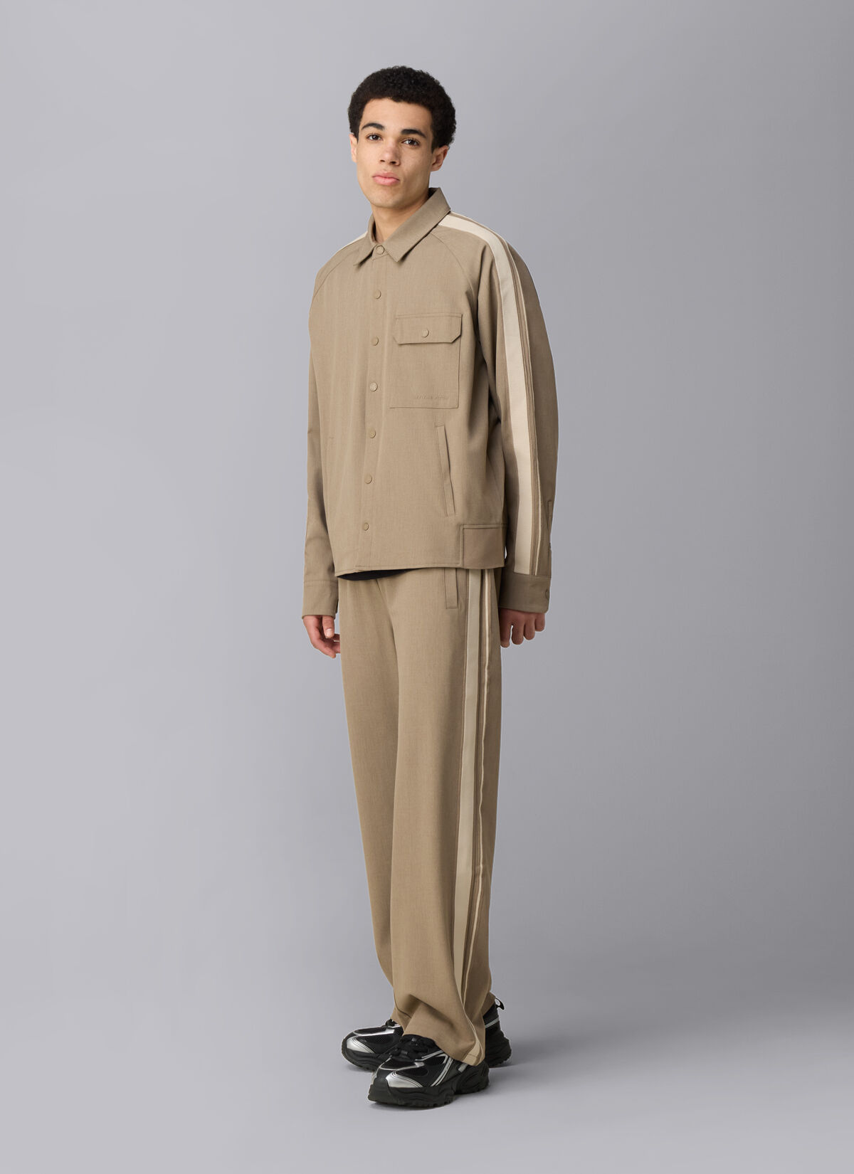 Fraction Smart Overshirt, Sand, hi-res