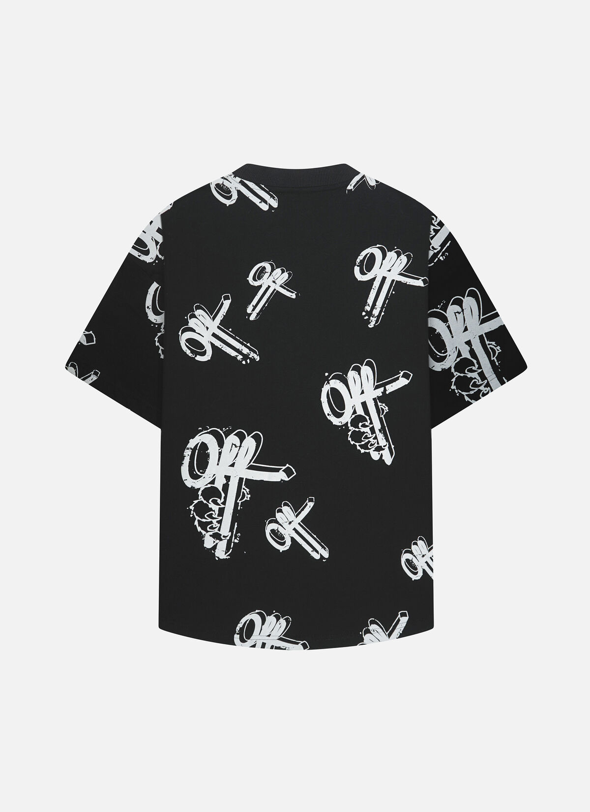 Off Mark Oversized Tee, Black, hi-res