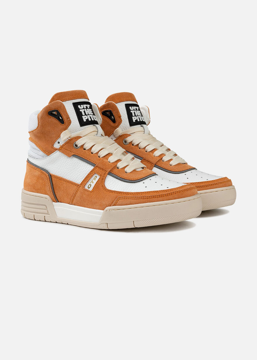 Basketta Hi - Silky Suede, Red/White, hi-res