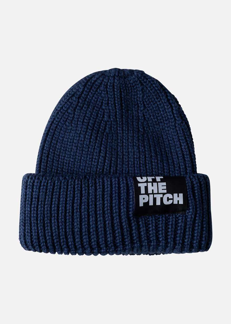 Wool-Blend Ribbed Beanie, Blue, hi-res