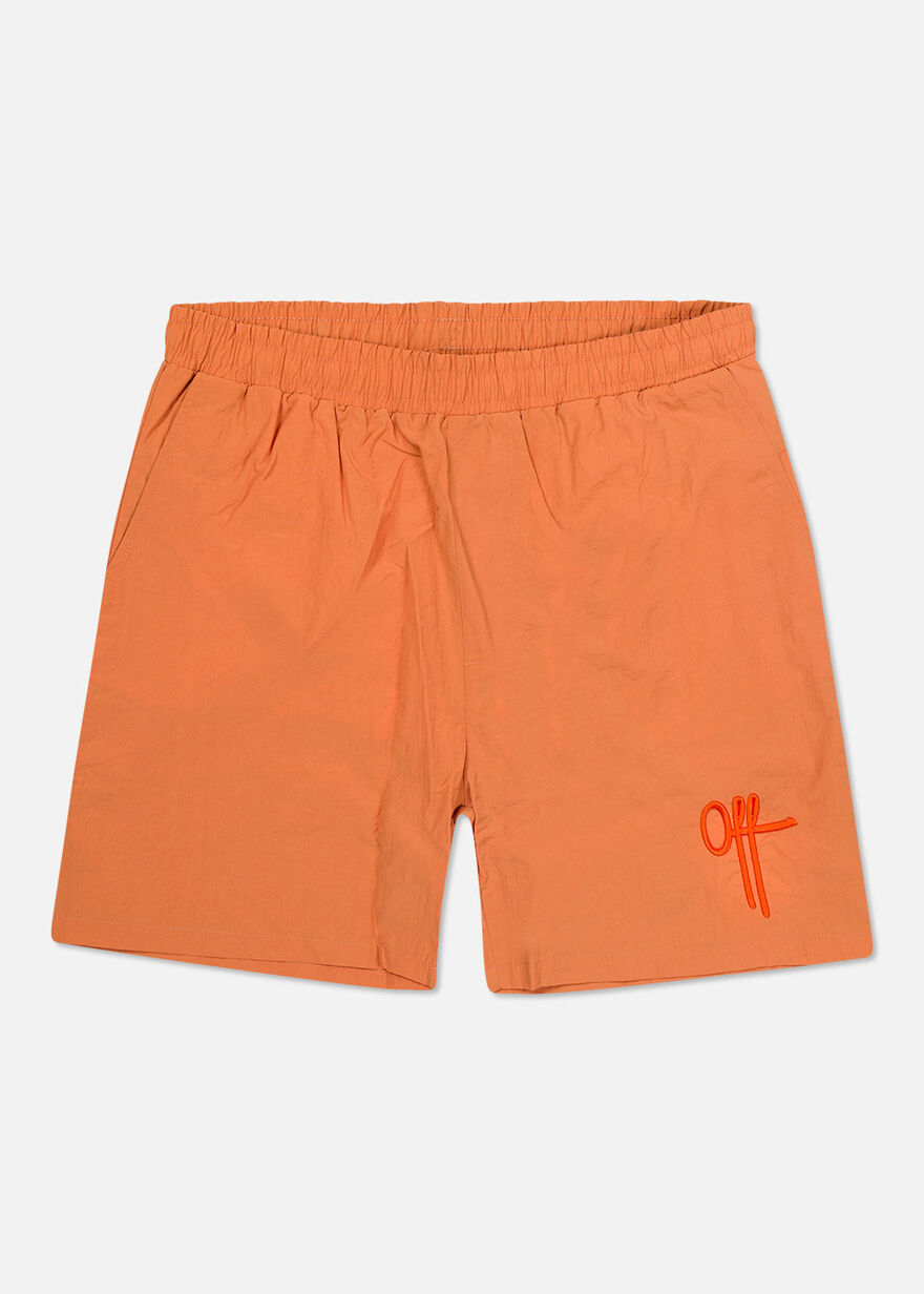 The Comet Short - Silver Grey - 100% Polyester, Orange, hi-res