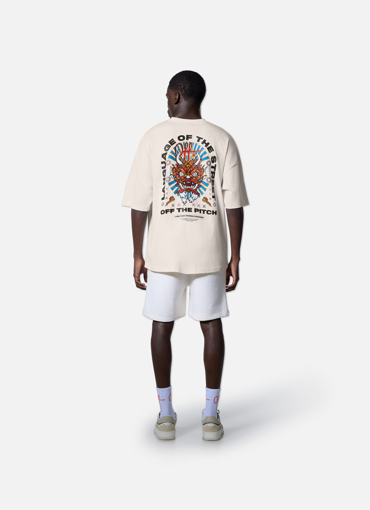 Dragon Oversized Tee, Off white, hi-res