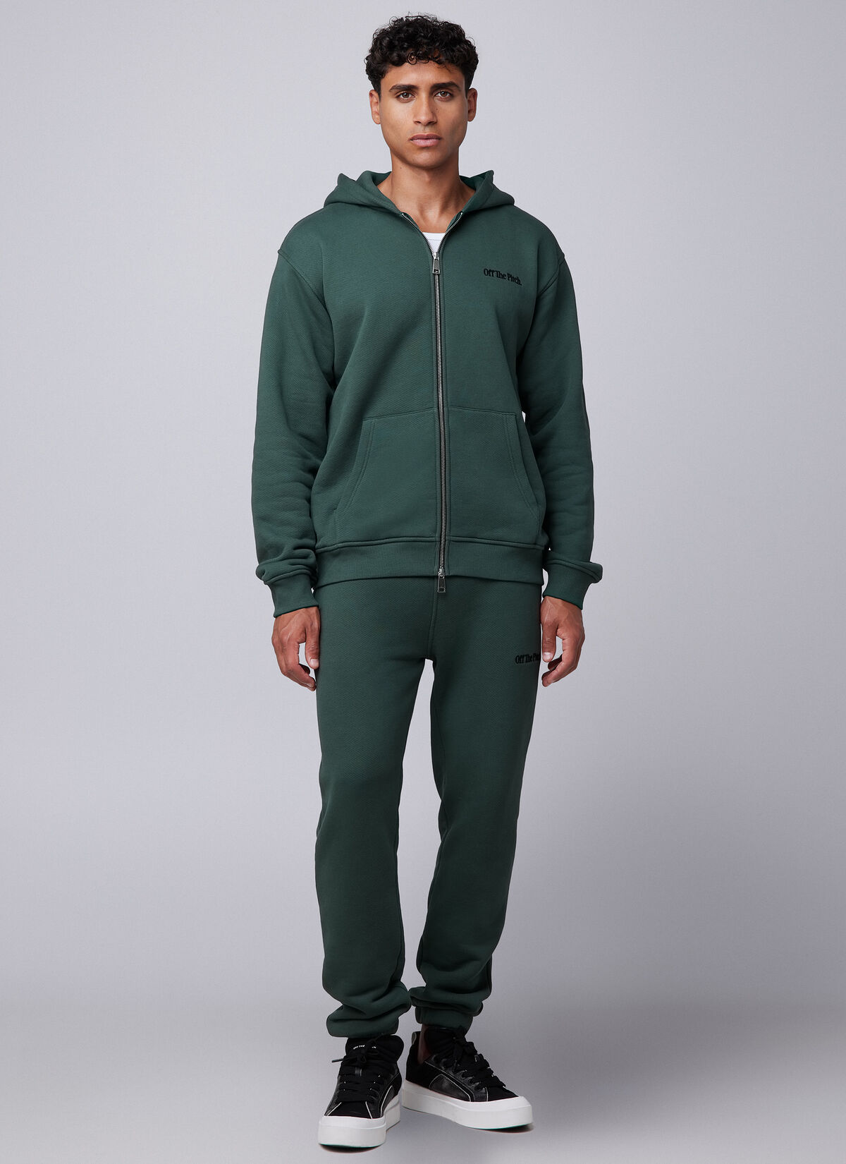 Wardrobe Essentials Full Zip, Forest Green, hi-res