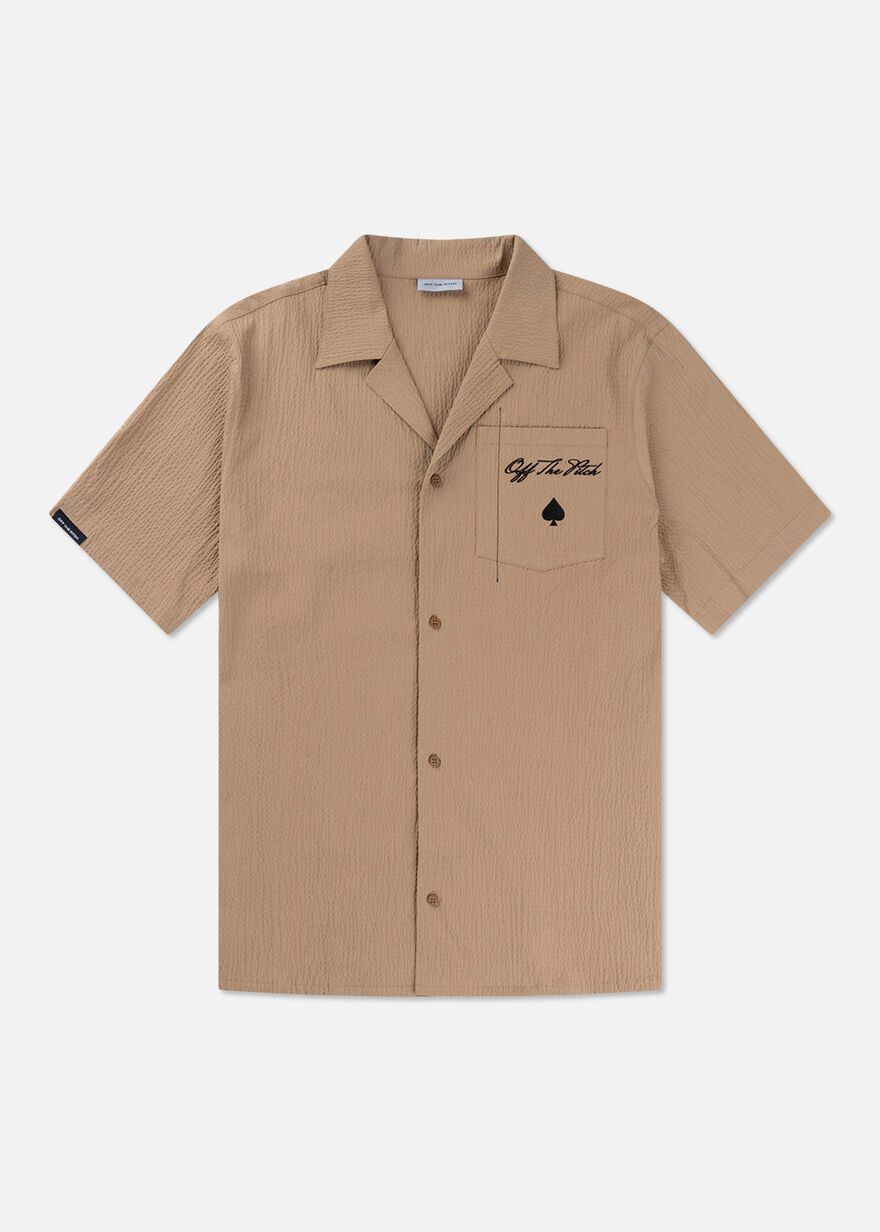 Script Ace Shirt, Cream/Bronze, hi-res