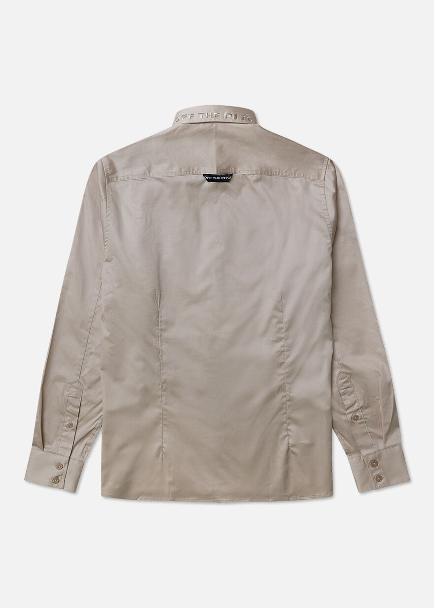 Monaco Shirt Slim Fit - 98% Cotton / 2% Elastane, Sand, hi-res
