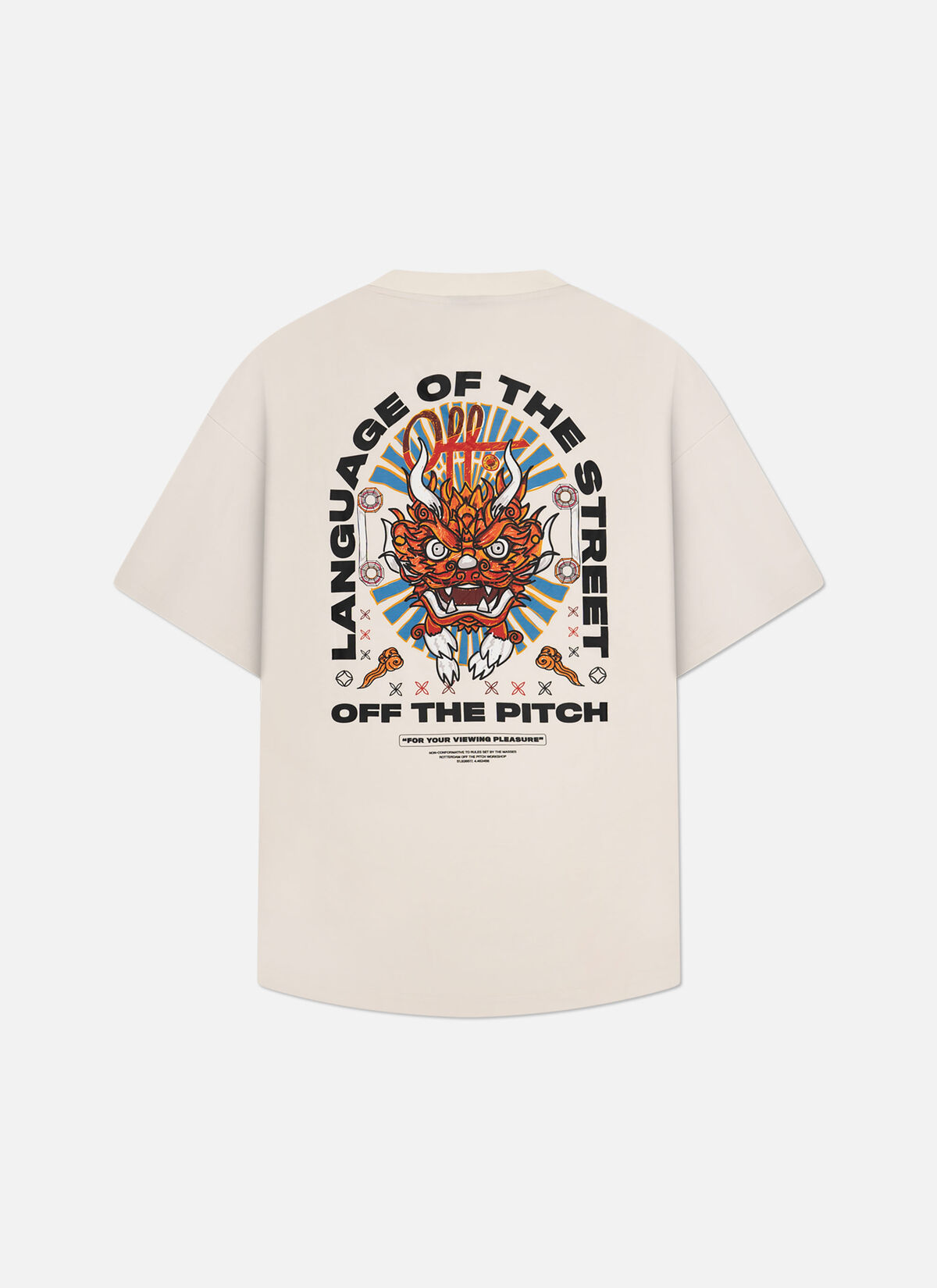 Dragon Oversized Tee, Off white, hi-res