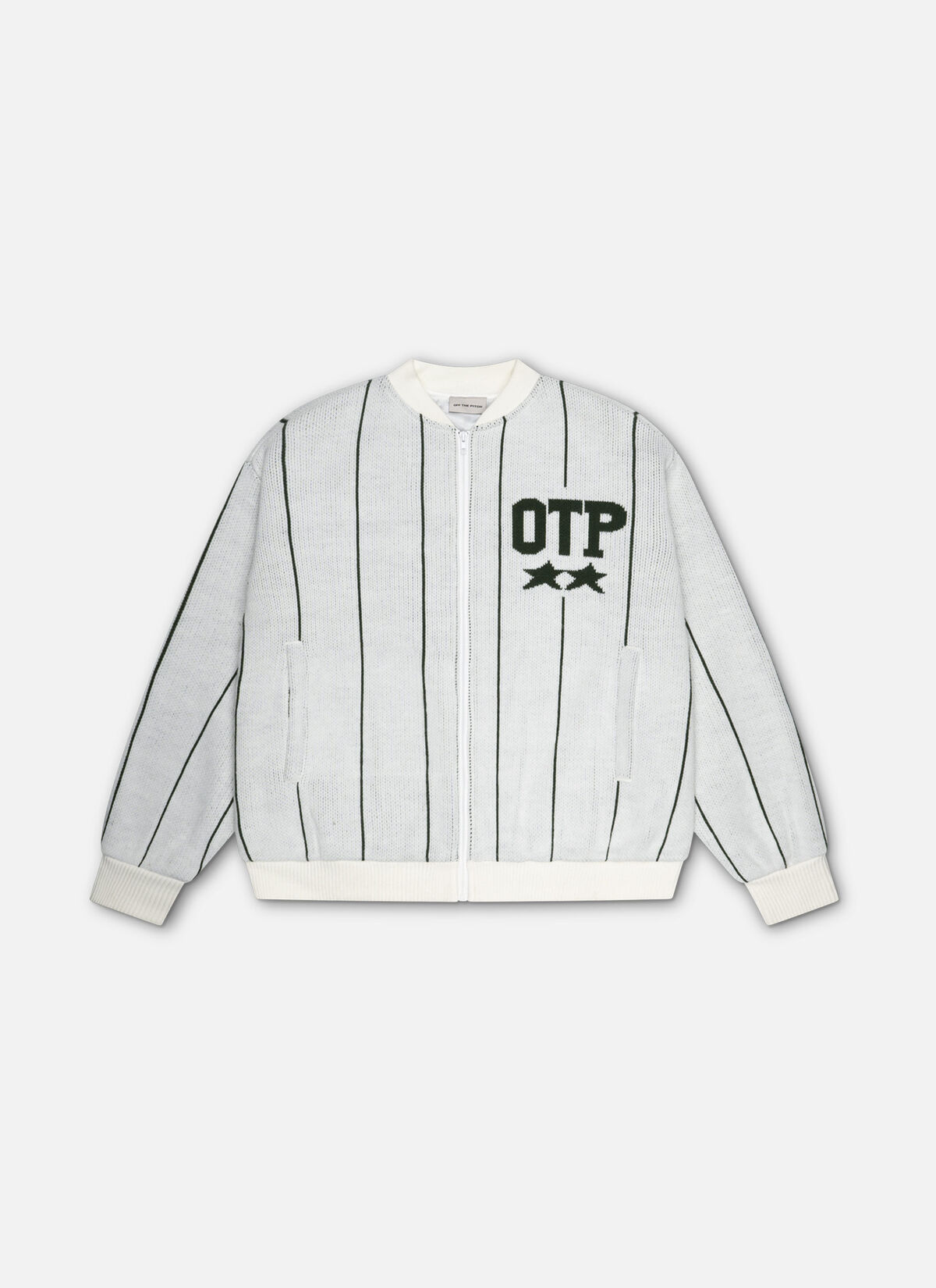 Knitted Champ Jacket, Off white, hi-res