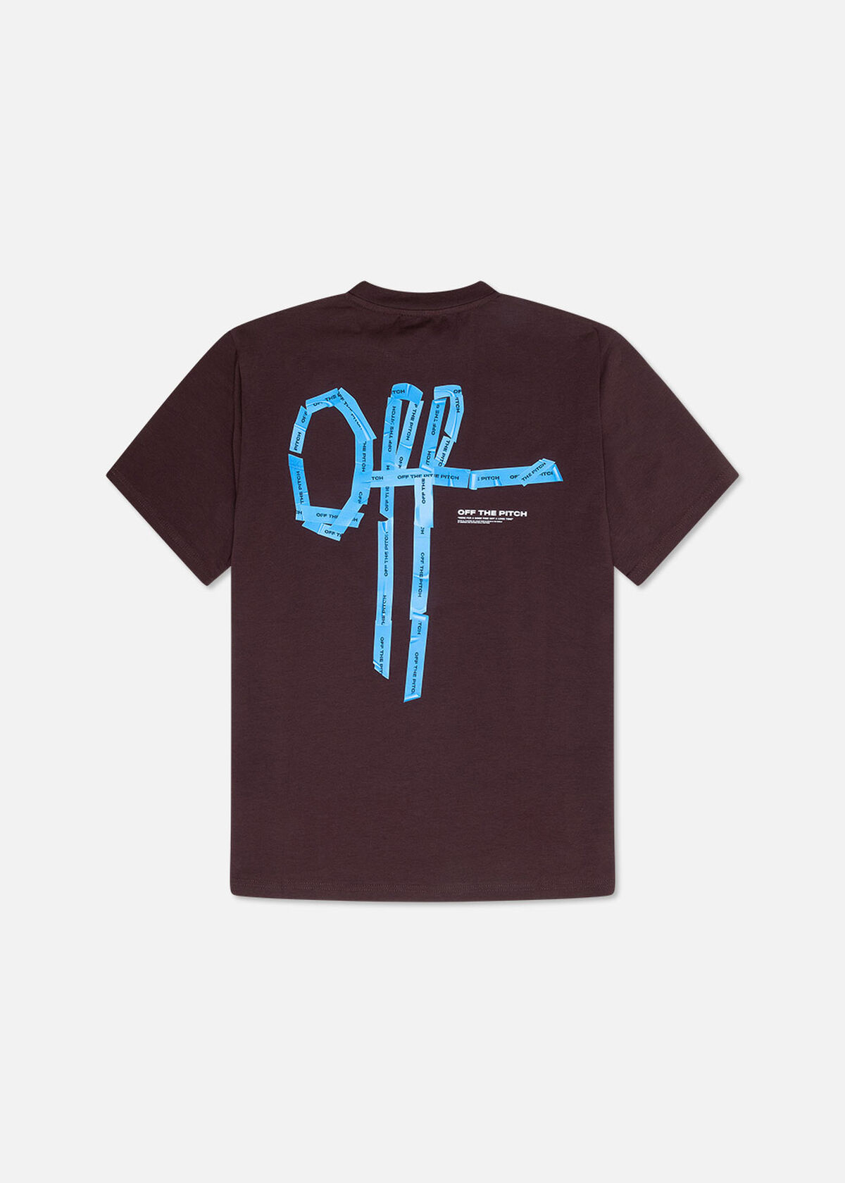 Tape Off Regular Fit Tee, Dark brown, hi-res