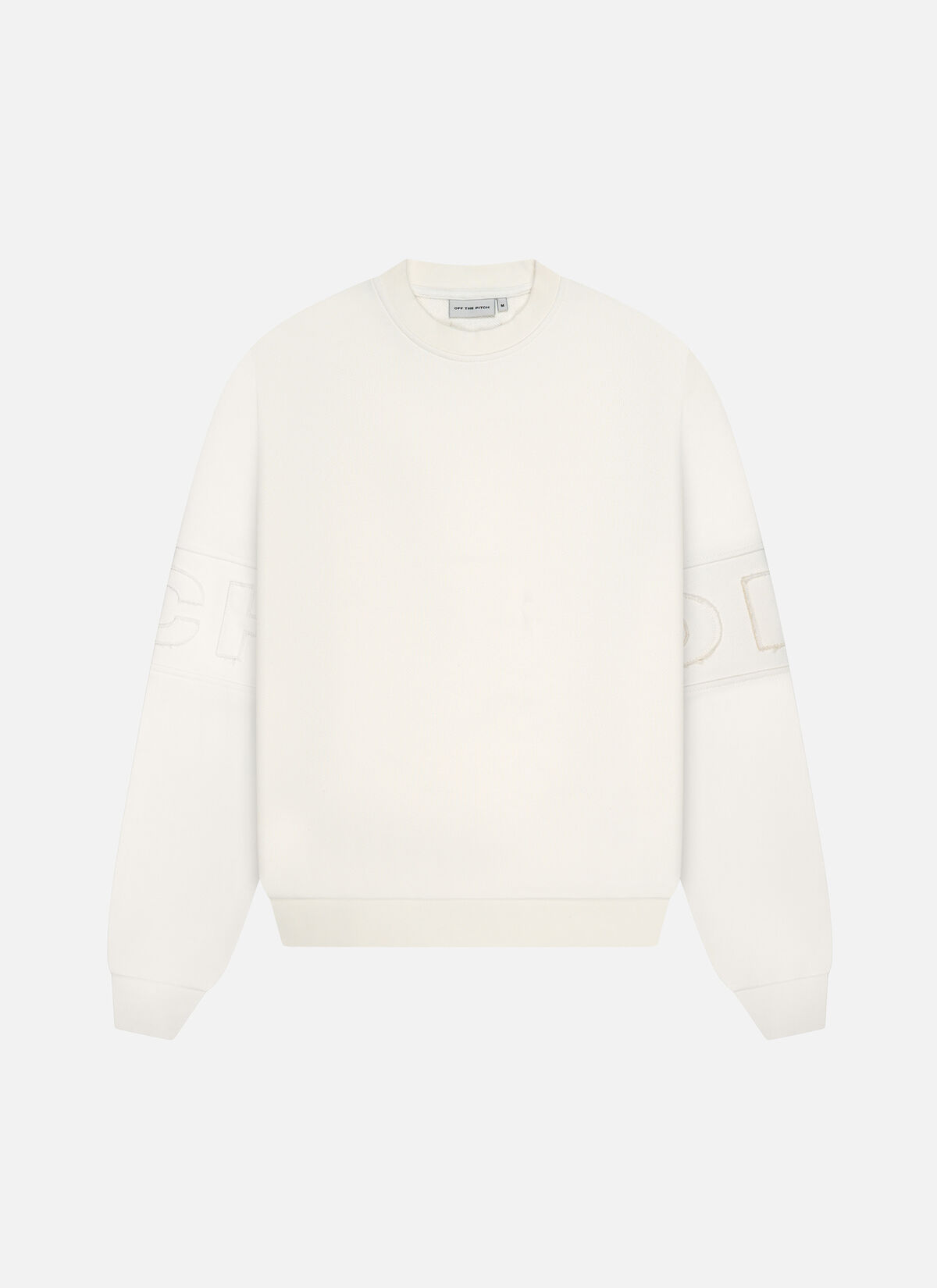 Logo Patch Crewneck, Off white, hi-res