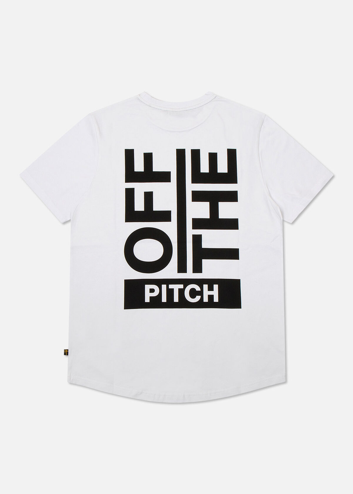 The Saturn Slimfit Tee - Black - 95% Cotton 5% Ela, White, hi-res