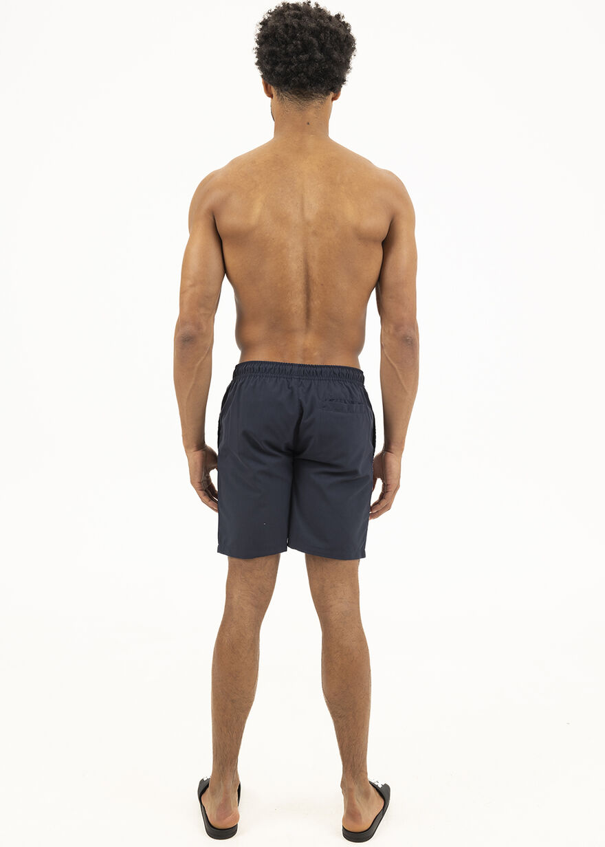 Swim Shorts - 100% Polyester, Navy/Black, hi-res