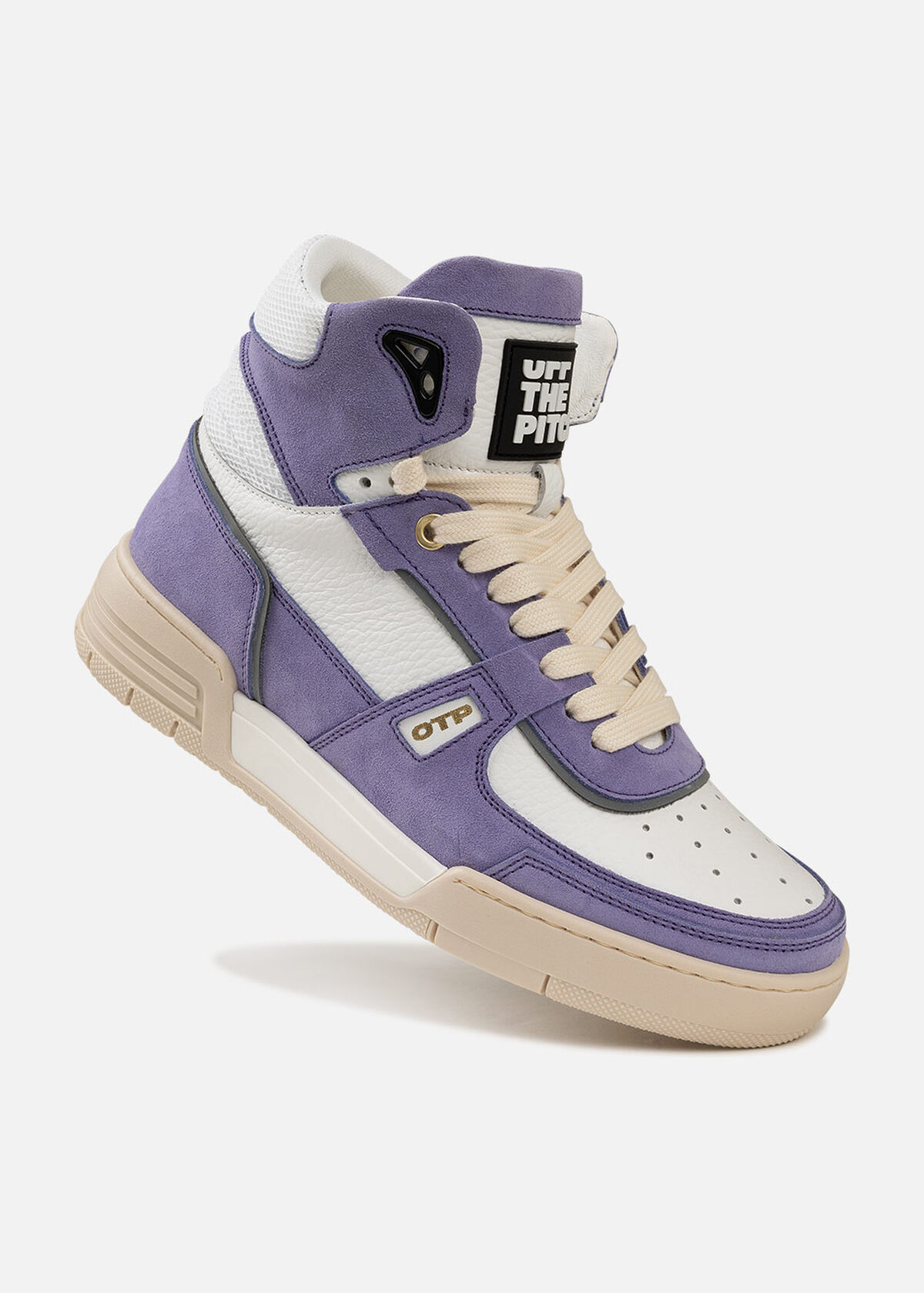Basketta Hi - Silky Suede, Purple/White, hi-res