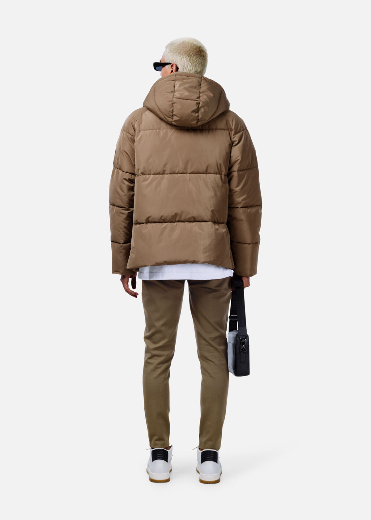 Short Down Jacket, Cream/Bronze, hi-res