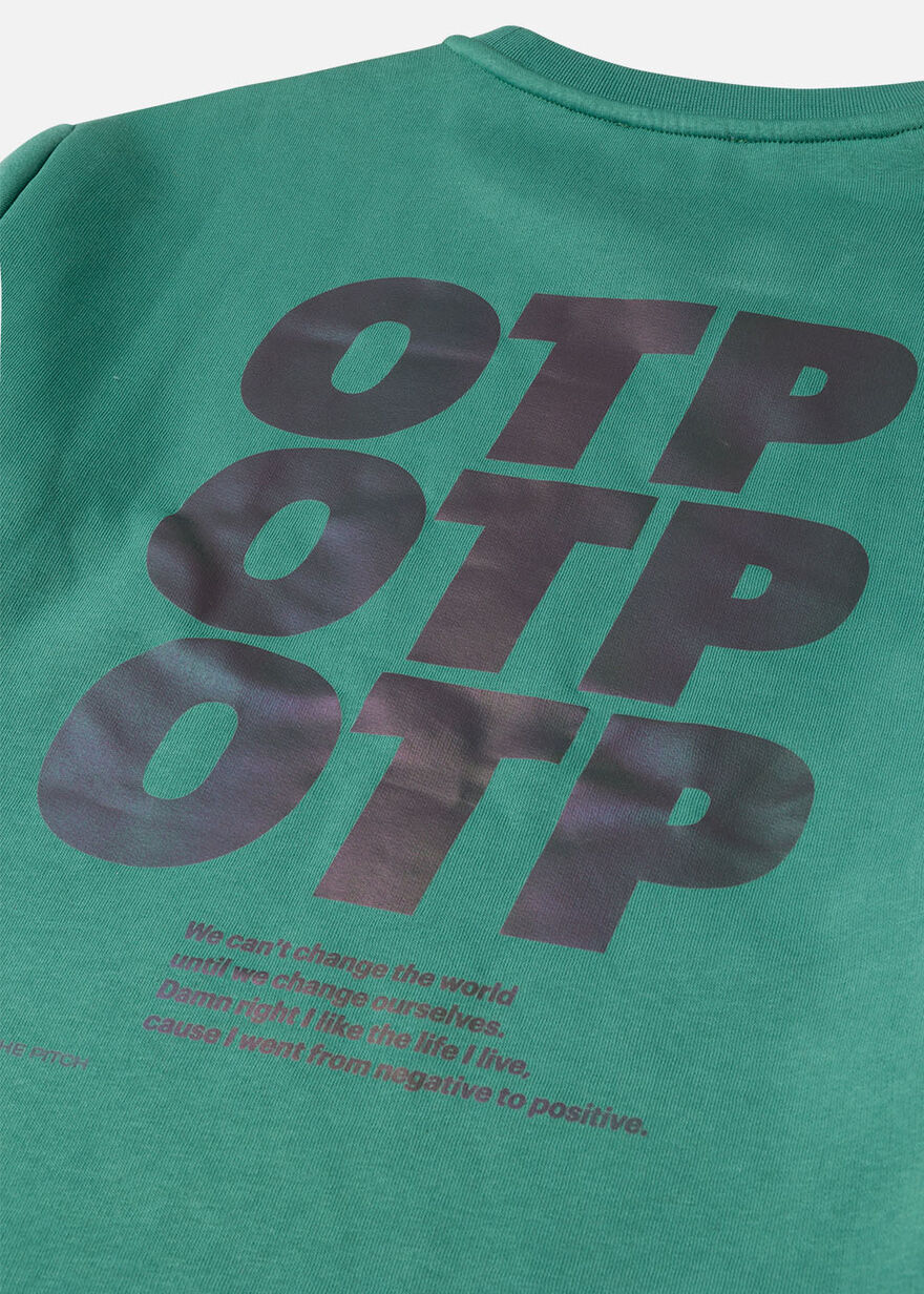 OTP Anniversary Oversized Crew, Green, hi-res