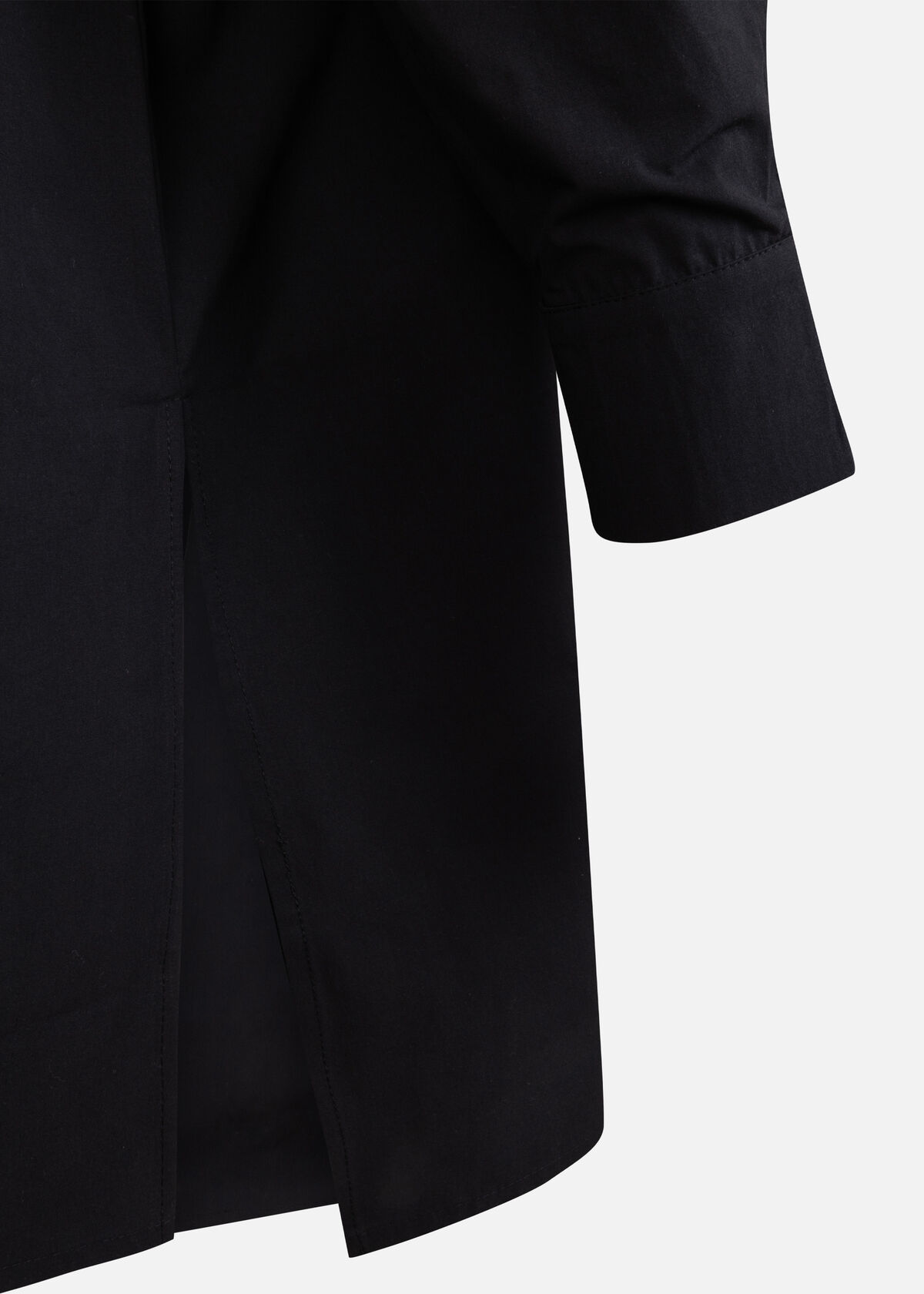 Deconstructive Oversized Shirt, Black, hi-res