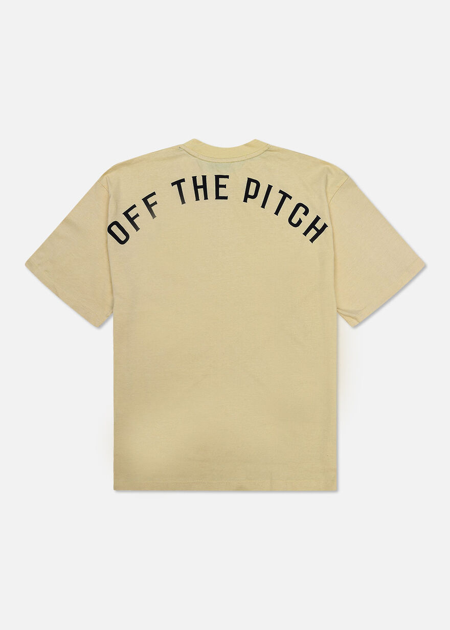 Loose Fit Pitch Tee - 100% Cotton, Yellow, hi-res