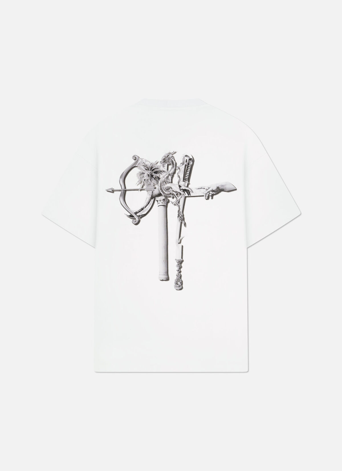 Museum Loose Fit Tee, White, hi-res