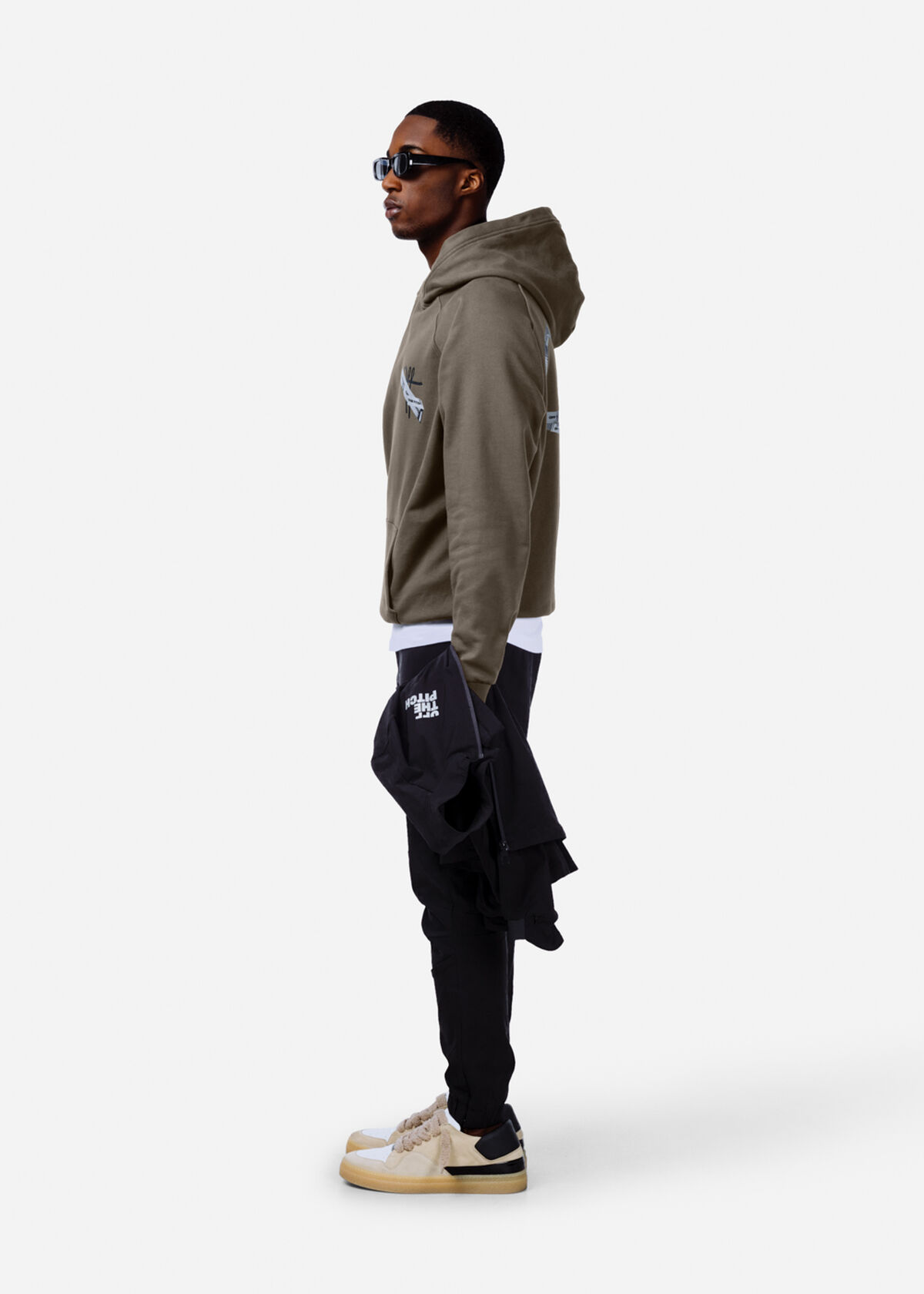 Tape Off Oversized Hood, Army green, hi-res