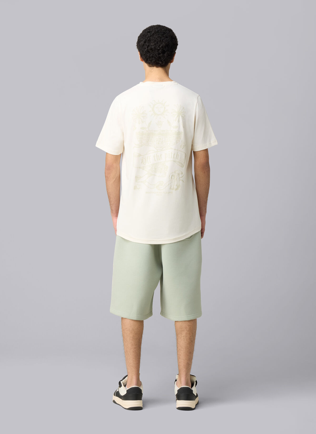 Botanic Slim Fit Tee, Off white, hi-res