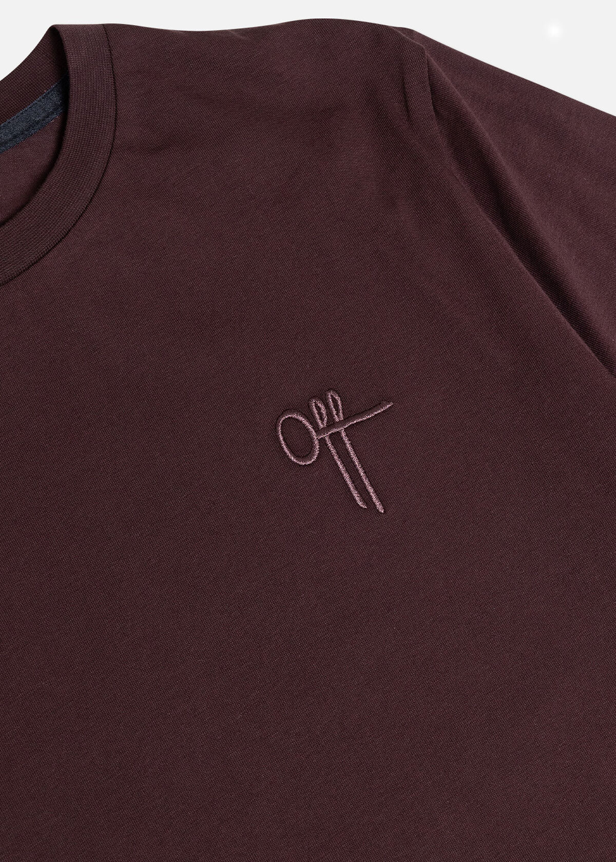 Gradient Backburn Slim Fit Tee, Dark brown, hi-res