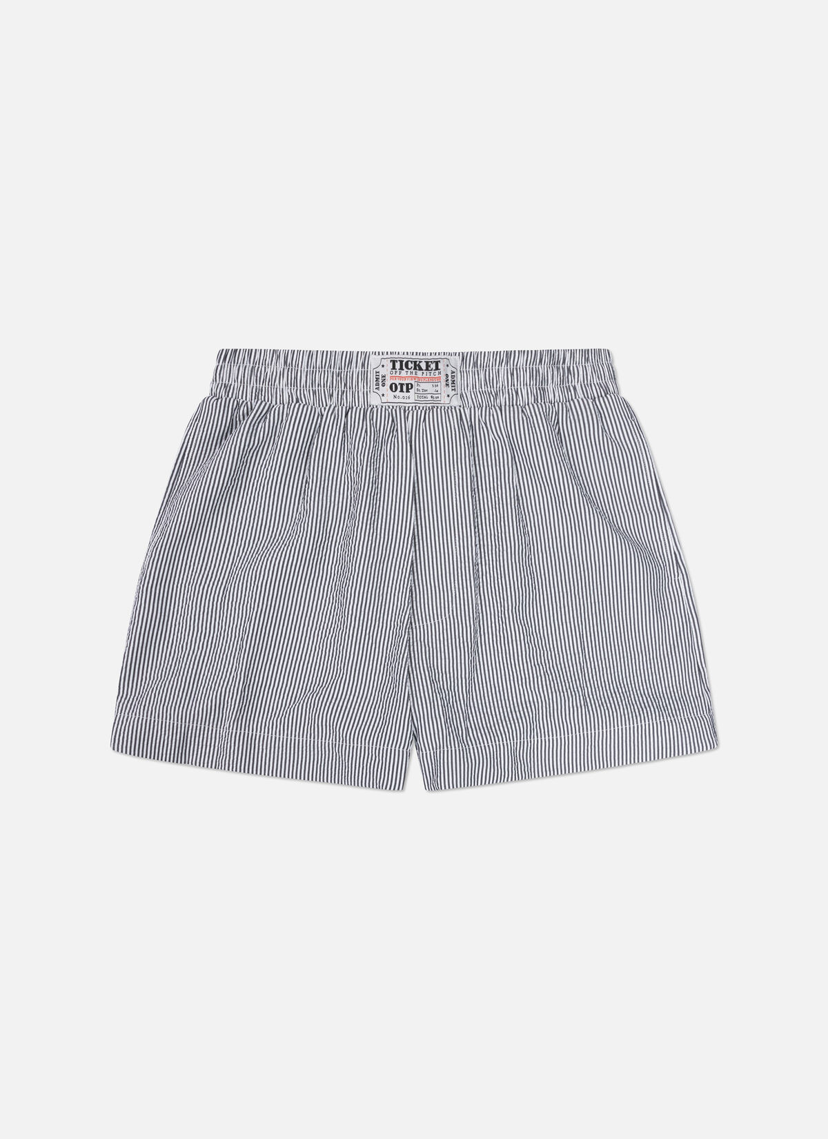 Striped Resort Shorts, Black/White, hi-res
