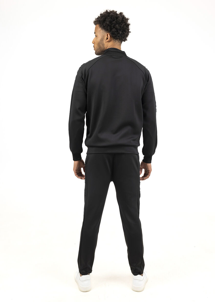 Leisure Track Pants - 95% Polyester / 5% Elastane, Black, hi-res
