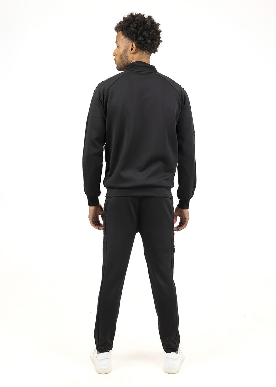 Leisure Track Pants - 95% Polyester / 5% Elastane, Black, hi-res