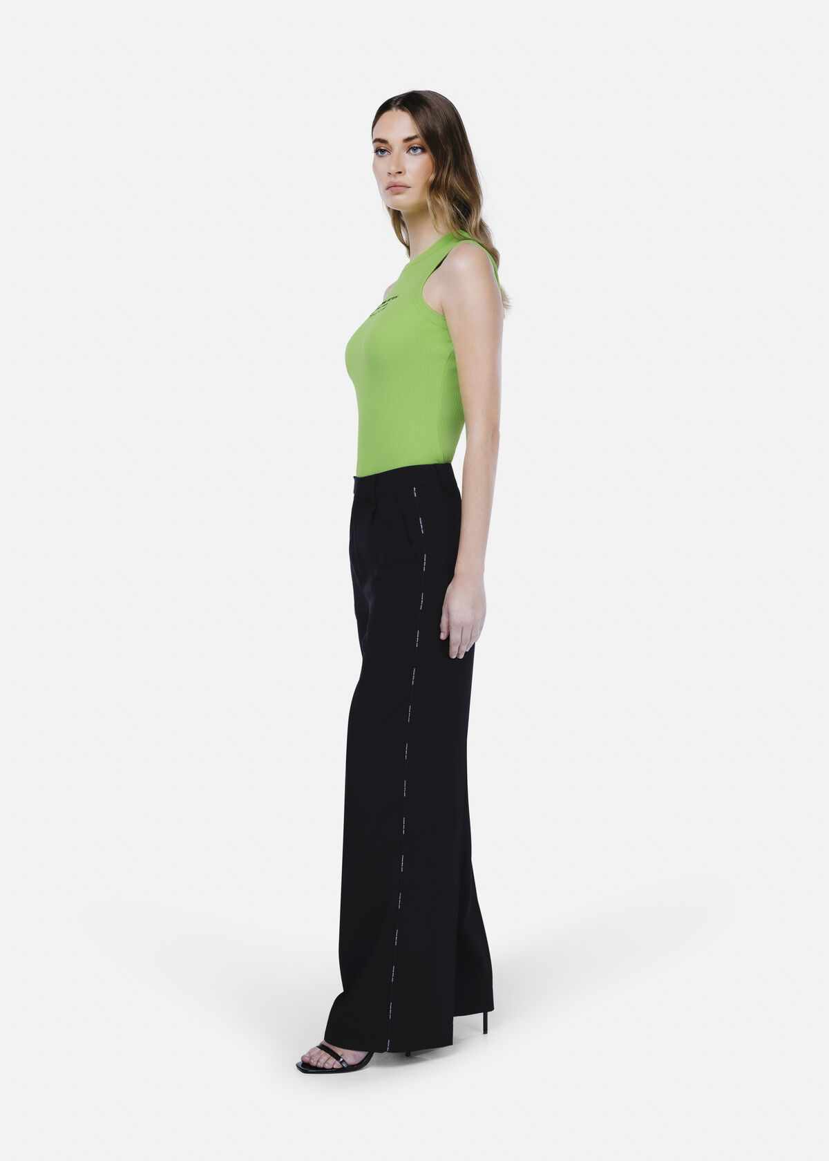 WMNS Rib Tanktop, Lime, hi-res