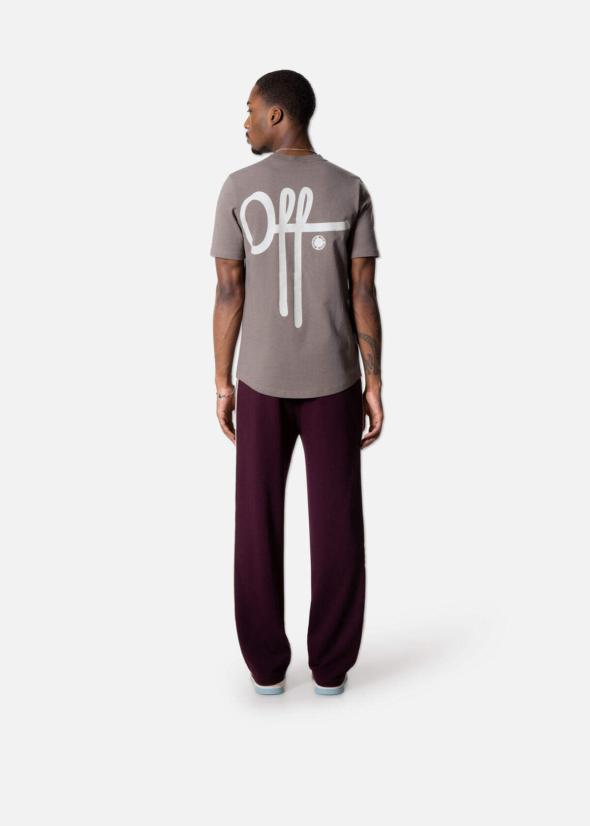 Fullstop Slim Fit Tee, Brown/Grey, hi-res
