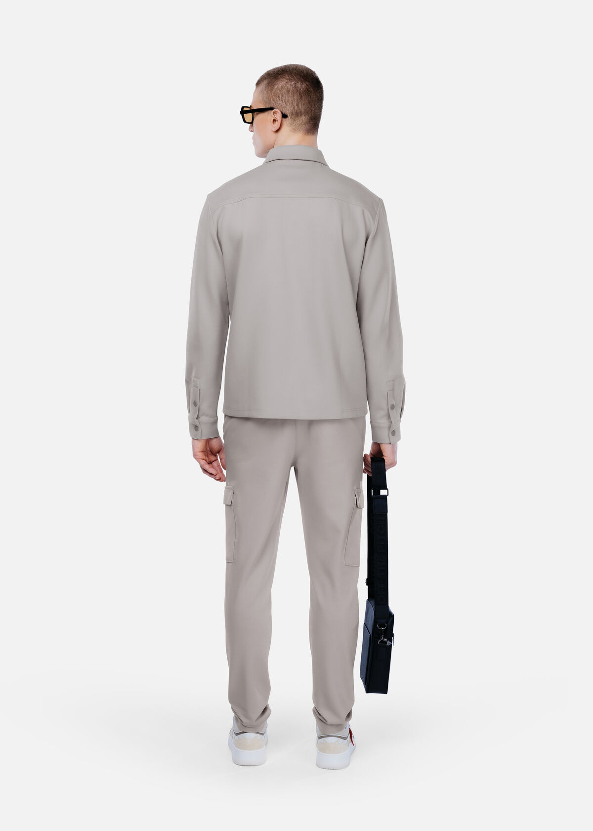 Smart Interlock Pants, White/Green, hi-res