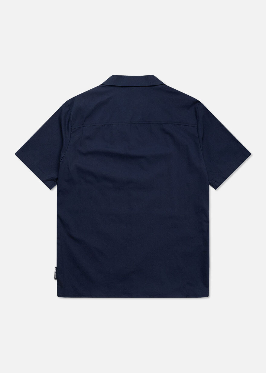 Rooftop Summer Shirt - 97% Polyester / 3% Elastane, Navy/Black, hi-res